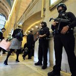 Heavily armed at Grand Central
